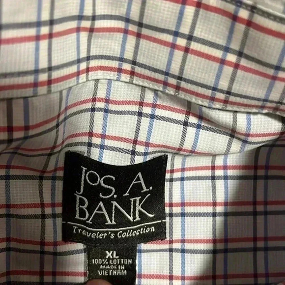 ❤️2/$30❤️[XL]Jos.A.BANK Cotton Traveler’s Collection Button Down  Dress Shirt - Picture 2 of 7